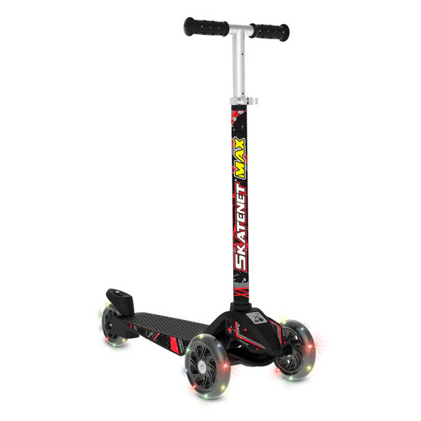 PATINETA BANDEIRANTE SKATENET MAX BLACK-LED 1520