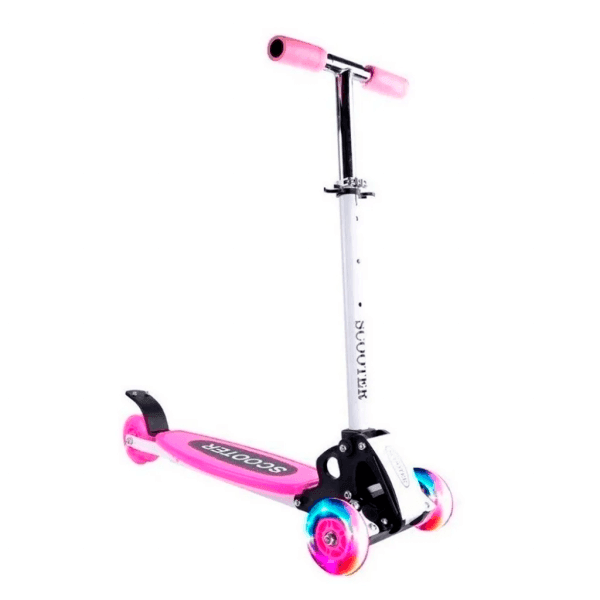 MONOPATIN SCOOTER MAX LED ORIGINAL ROSADO MOD 2052