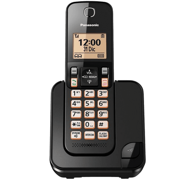 TELEFONO PANASONIC KX-TGC350LAB 1 BASE C/ IDEN. DE LLAMADA NEGRO