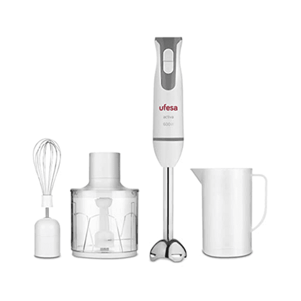 Mixer ufesa bp4552 600w cuchilla de Acero inox vaso picador y batidor