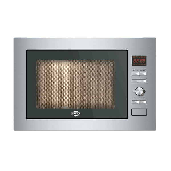 MICROONDAS EMPOTRABLE TOKYO 25LTS INOX DIGITAL C/GRILL Y VISOR T2574