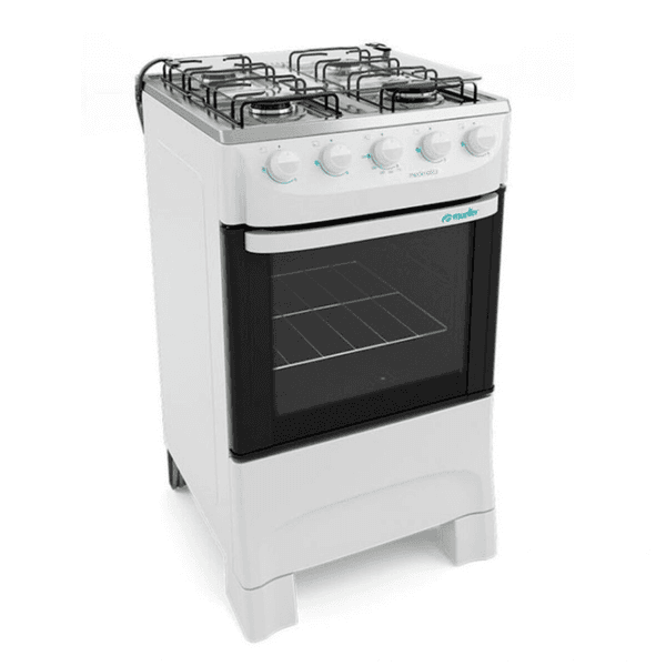COCINA MUELLER 4H MODERATTO C/TAP DE VIDRIO CONVENCIONAL BLANCO REF 1225