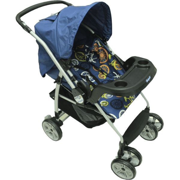 CARRITO P/BEBE C/BABY SEAT BURIGOTTO AZUL FERZA