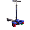 MONOPATIN SCOOTER KING AZUL C/ CASCO,ANTIFAZ,ESCUDO Y HOPPIE MOVELMAX