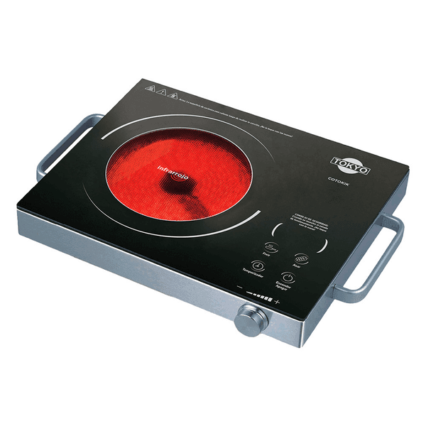 Placa infrarroja tokyo con asas display led + panel touch c/ timer t2955