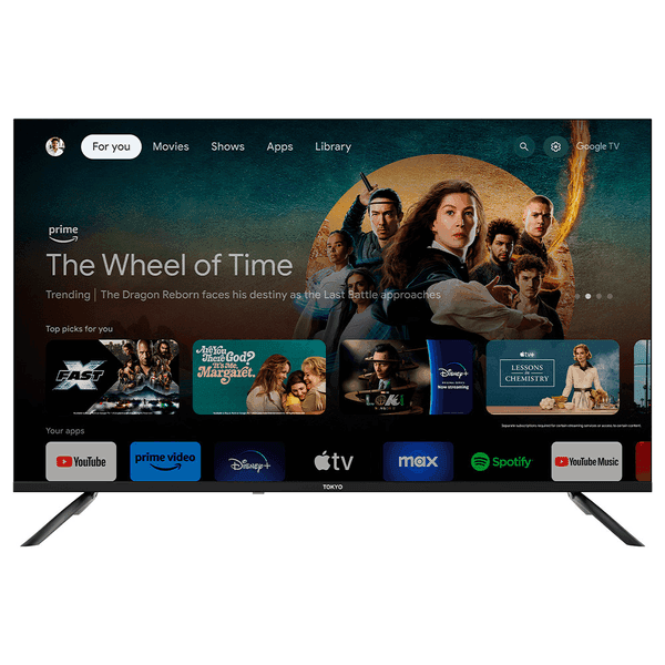 TV SMART TOKYO 50" GOOGLE 4K FRAMELESS C/CHROMECAST INCLUIDO T3005