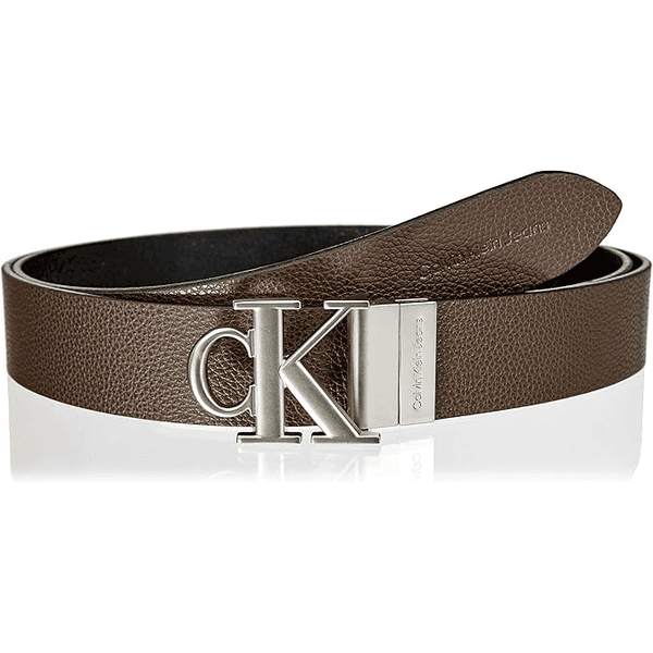Cinto para caballero Calvin Klein con logo bitter brown talles 85