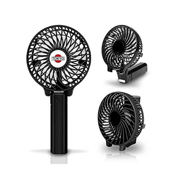 VENTILADOR TOKYO MINI MV10 10CM CARGA POR USB NEGRO T2113