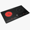 PLACA DUAL VITRO TOKYO TOKDUALI 2ZONAS 1 INDUCC 1 INFRARROJO T3038