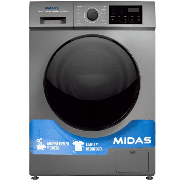 LAVASECARROPAS MIDAS AUTOMÁTICO PANAMBI 10/7 KG SILVER  2104203600