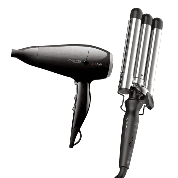 COMBO ONDULADOR RIZADOR TRIPLE + SECADOR GA.MA 900-7190