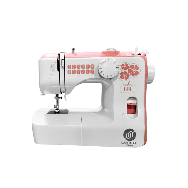 MAQUINA DE COSER MULTIFUNCION FAMILIAR WESTMAN WS-588 ROSA