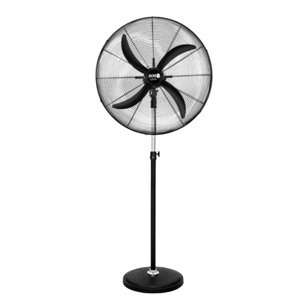 VENTILADOR DE PIE JAM 30" INDUSTRIAL JM130 4 ASPAS COLOR NEGRO 220V/50HZ 12171