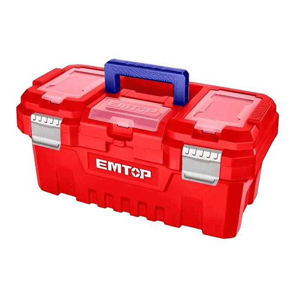 CAJA DE HERRAMIENTAS 17" PLASTICA HEBILLA MET+BANDEJA EMTOP / EPBX1702