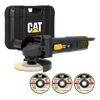 KIT AMOLADORA ANGULAR ELÉCTRICA CAT DX371 + MALETÍN
