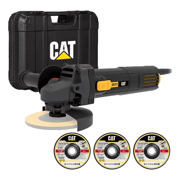 KIT AMOLADORA ANGULAR ELÉCTRICA CAT DX371 + MALETÍN