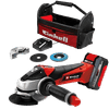 KIT AMOLADORA EINHELL ANGULAR INALAMBRICA TE-AG 18/115 LI CON CARGADOR + BATERIA + MALETIN 4431134