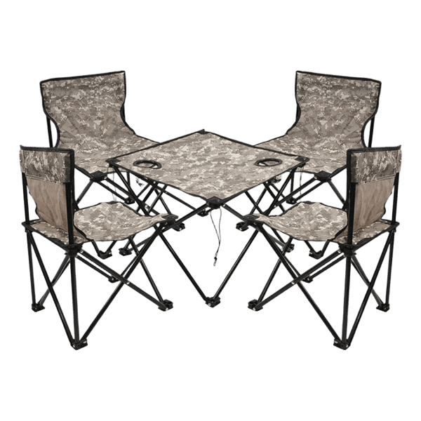 JUEGO DE SILLA DE CAMPING & MESA LEVEL PLEGABLE LVS-208
