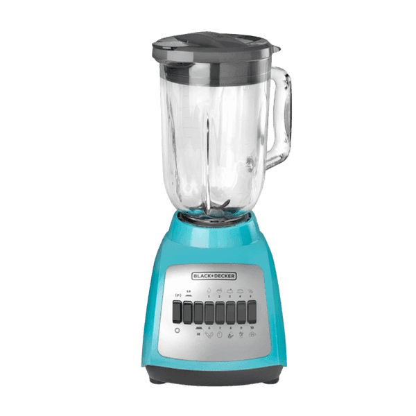 Licuadora black + decker jarra de vidrio 10 v. turquesa 550w mod blbd210gt-cl