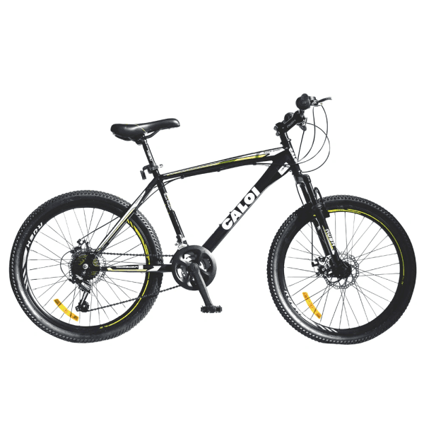 BICI CALOI ARO 24" 7V MTB RIDER NEW C/SUSPENSION Y FRENO A DISCO NEGRO