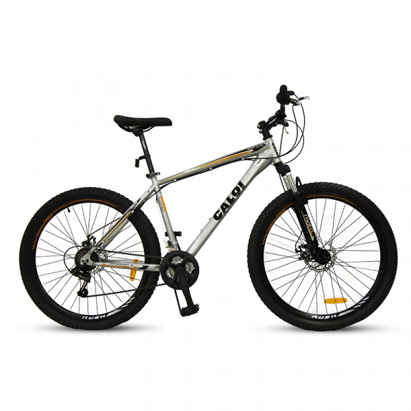BICI CALOI ARO 27.5" RIDER SPORT PLATA C/AMORTIGUADOR Y FRENO A DISCO DELT