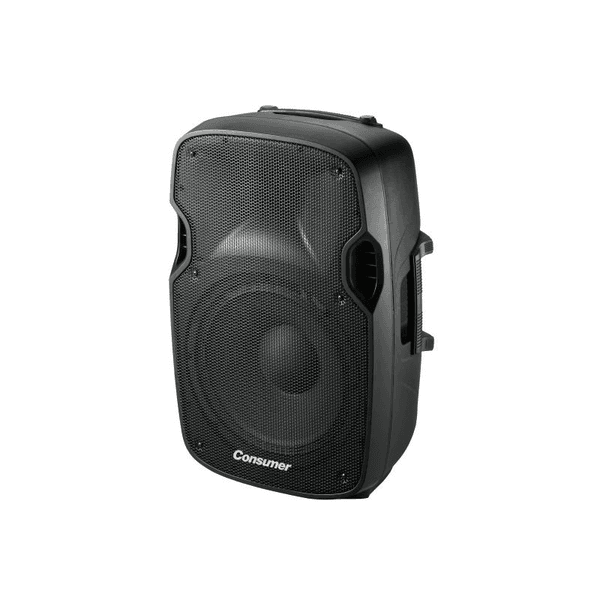 PARLANTE BOX C/PEDESTAL 15" CONSUMER MP3/FM/USB/SD/MMC/2 MICROFONOS 1500W