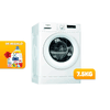 Lavarropas Whirlpool freshcare wlf752b 7.5kg inverter carga frontal 1200rpm + kit lavado omo