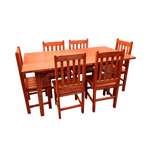 JUEGO DE COMEDOR 6 SILLAS GUATAMBU