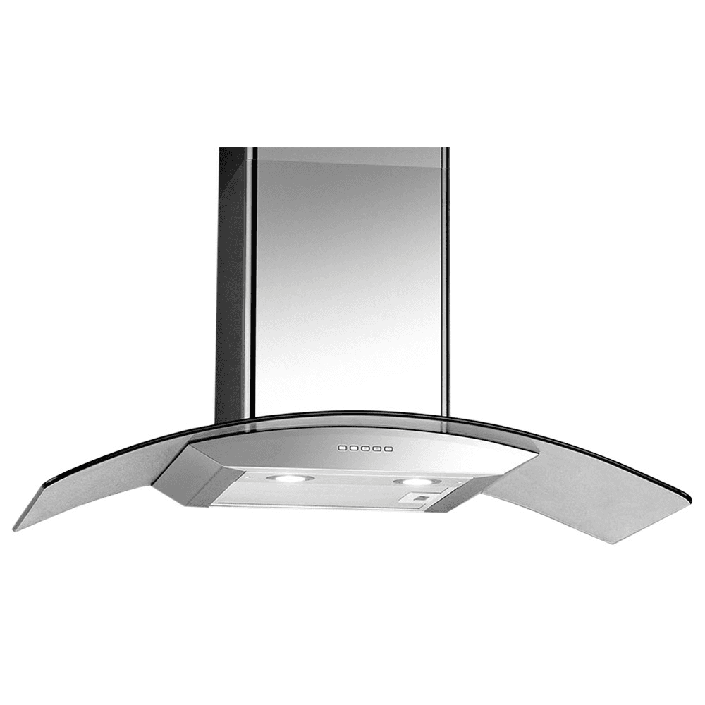 CAMPANA WHIRLPOOL 90CM DECORATIVE WAI96AR VIDRIO CURVO MOD EDWCWAI96AR COD W348 5671