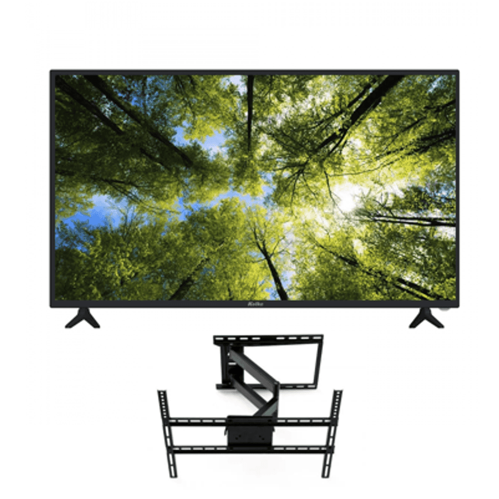 Combo tv led Kolke 43'' smart full hd 43-smf + soporte giratorio unique de 32" a 70" rc-1g 80484