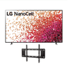 Combo tv Lg 55" nanocell smart uhd 55nano75spa + soporte fijo p/tv Jvc 32" a 70" 80485