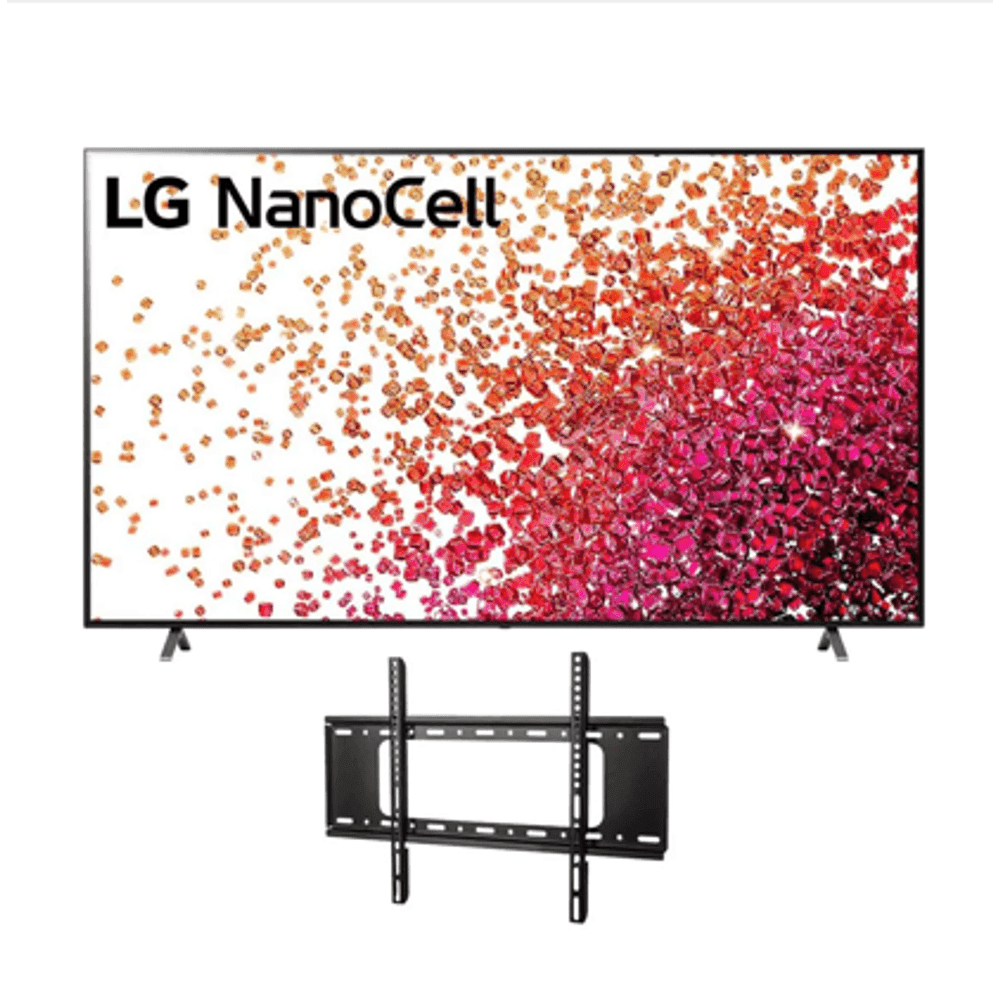 Combo tv Lg 55" nanocell smart uhd 55nano75spa + soporte fijo p/tv Jvc 32" a 70" 80485
