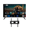 Combo tv tokyo 43" smart webos fhd frameless tws43 dolby c/ air mouse t2943 + soporte fijo p/tv Jvc 32" a 70" 80486